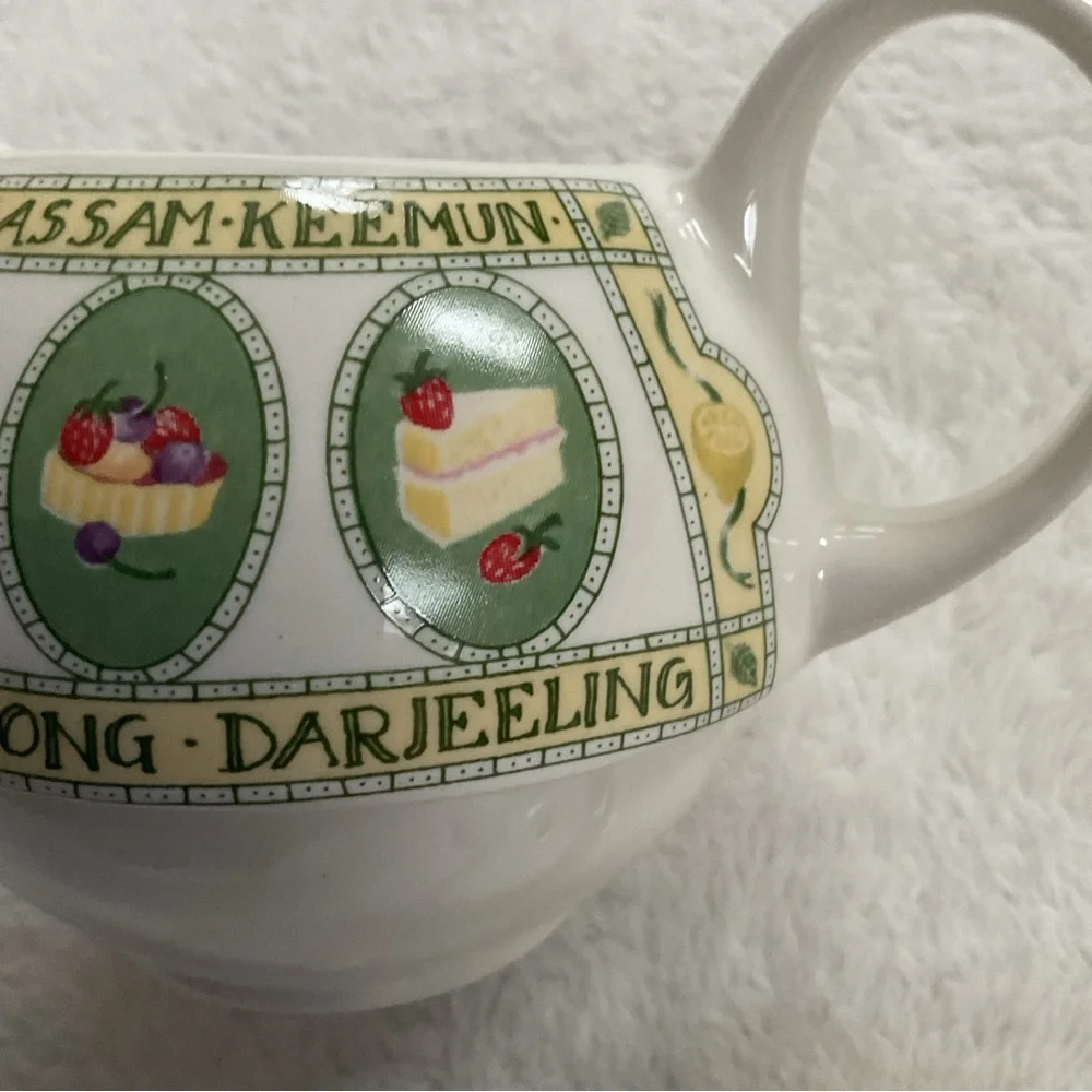 Arthur Wood England Small Teapot Earl Grey Assam Tea Motif Vintage